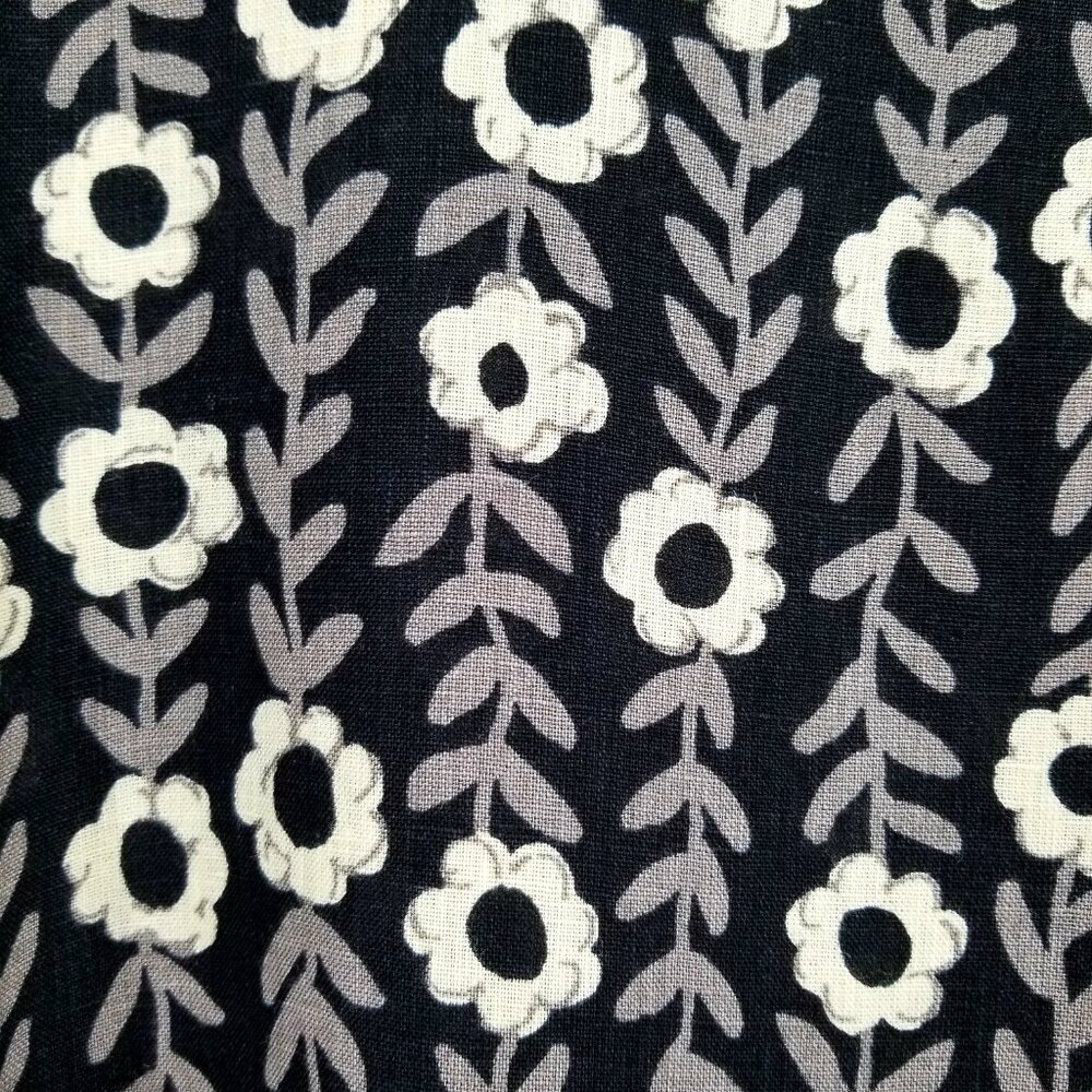 Gudrun Sjoden Linen Shirt - Oversized L, Scandi, Abstract Modern Floral - Picture 5 of 8